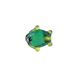 Feather design Fish shaped Lampworked Glass Beads 5235