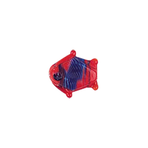 Feather design Fish shaped Lampworked Glass Beads 5248