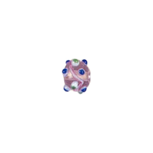 Swirly stringer w or Bumpy Round Lampworked Glass Beads 5249