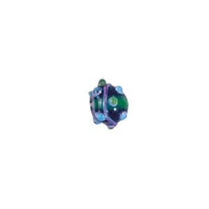 Swirly stringer w or Bumpy Round Lampworked Glass Beads 5257
