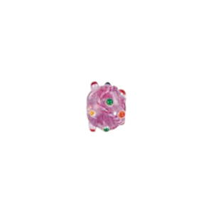 Swirly stringer w or Bumpy Round Lampworked Glass Beads 5261