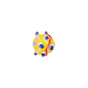 Swirly stringer w or Bumpy Round Lampworked Glass Beads 5267