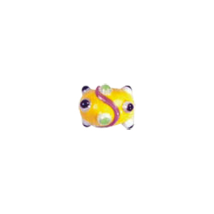 Swirly stringer w or Bumpy Oval Lampworked Glass Beads 5269
