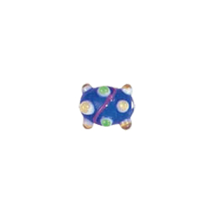Swirly stringer w or Bumpy Oval Lampworked Glass Beads 5274