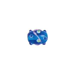 Swirly stringer w or Bumpy Oval Lampworked Glass Beads 5277