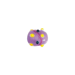 Swirly stringer w or Bumpy Oval Lampworked Glass Beads 5288