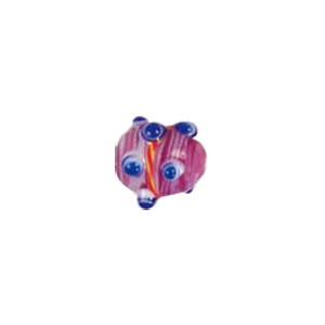 Swirly stringer w or Bumpy Oval Lampworked Glass Beads 5291