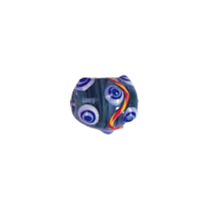 Swirly stringer w or Bumpy Oval Lampworked Glass Beads 5296