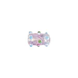 Swirly stringer w or Bumpy Tube Lampworked Glass Beads 5312