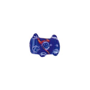 Swirly stringer w or Bumpy Tube Lampworked Glass Beads 5327