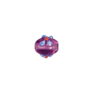 Raised 3D Flower Lampworked Glass Beads 5510