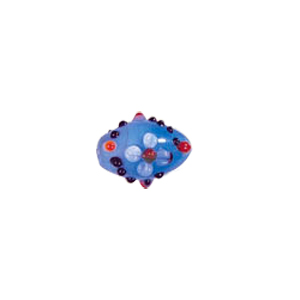 Raised 3D Flower Lampworked Glass Beads 5527