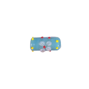 Raised 3D Flower Lampworked Glass Beads 5563