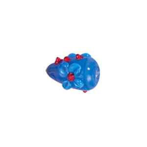 Raised 3D Flower Lampworked Glass Beads 5573