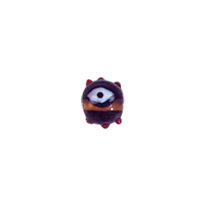 Evil Eye Lampworked and Dotted Glass Beads 5578