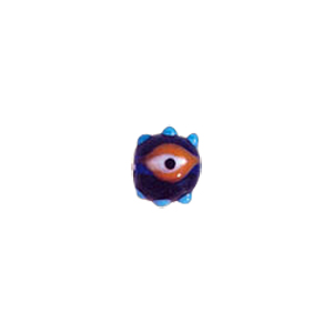 Evil Eye Lampworked and Dotted Glass Beads 5582