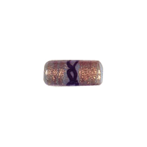 Goldstone band w or swirl Lampworked Glass Beads 5627