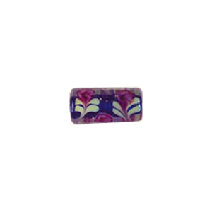 Color lined Glass Beads w or stringer designs 5628