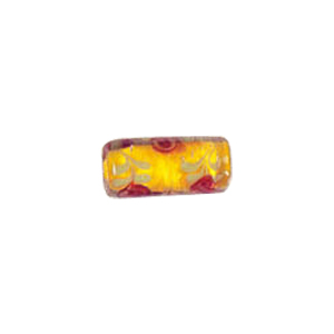 Color lined Glass Beads w or stringer designs 5632