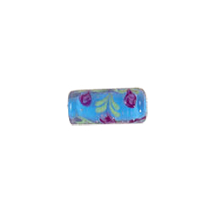 Color lined Glass Beads w or stringer designs 5633