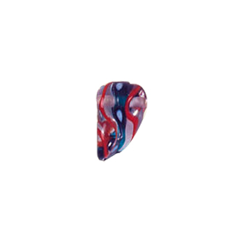 Twisted Glass Lampworked Beads 5648