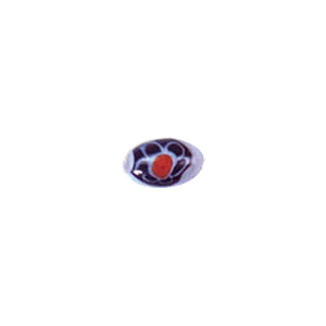 Millefiori slice sandwiched with color line Lamp Glass Beads 5718
