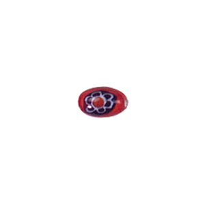 Millefiori slice sandwiched with color line Lamp Glass Beads 5719
