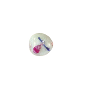 Tree or Flower design decorated Lampworked Glass Beads 5780