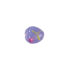 Tree or Flower design decorated Lampworked Glass Beads 5782