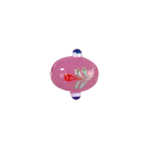 Tree or Flower design decorated Lampworked Glass Beads 5814
