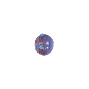 Gold stone striped Lampworked Beads 5849