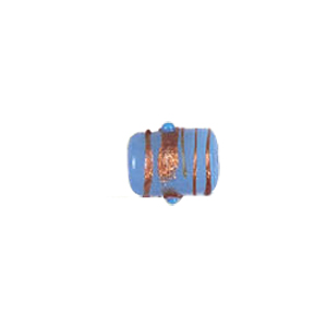 Gold stone striped Lampworked Beads 5884