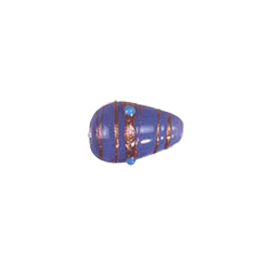 Gold stone striped Lampworked Beads 5896
