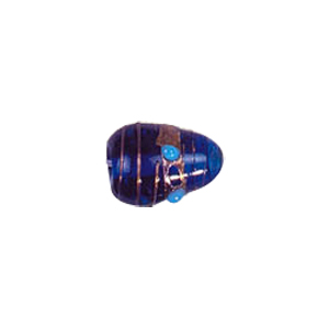 Gold stone striped Lampworked Beads 5897