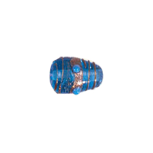 Gold stone striped Lampworked Beads 5907