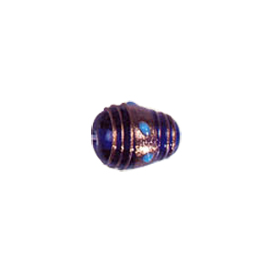 Gold stone striped Lampworked Beads 5908
