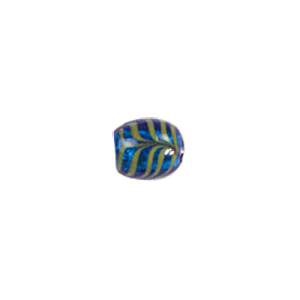 Tree and Flower design decorated Silver foiled Beads 5912