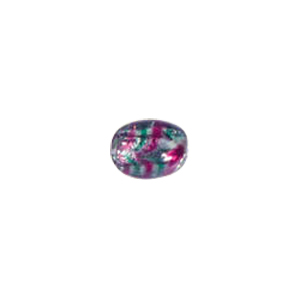 Tree and Flower design decorated Silver foiled Beads 5917