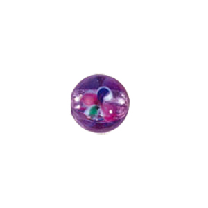 Tree and Flower design decorated Silver foiled Beads 5937