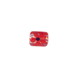 Tree and Flower design decorated Silver foiled Beads 5945