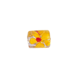 Tree and Flower design decorated Silver foiled Beads 5947