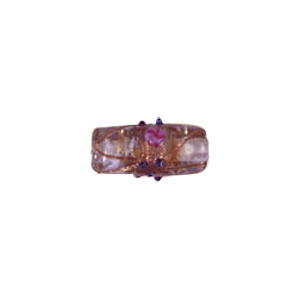 Color fusion Goldstone Lampworked Glass Beads 6023