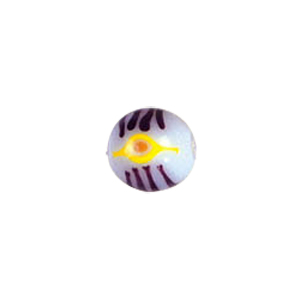 Decorated fusion painting Lampworked Beads 6074