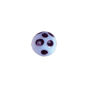 Decorated fusion painting Lampworked Beads 6077