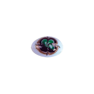 Decorated fusion painting Lampworked Beads 6086