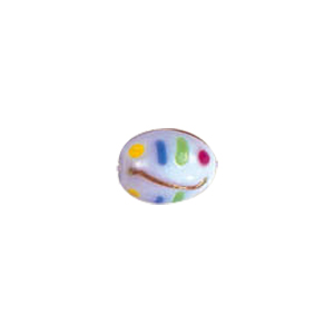 Decorated fusion painting Lampworked Beads 6088