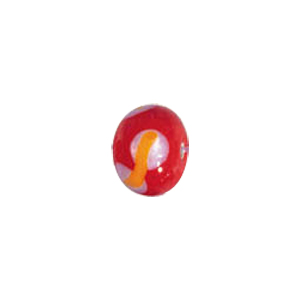 Decorated fusion painting Lampworked Beads 6112