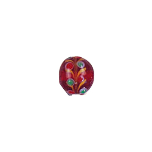 Decorated fusion painting Lampworked Beads 6122