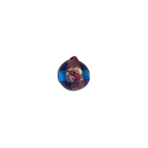 Twisted Gold band Lampworked Glass Beads 6139