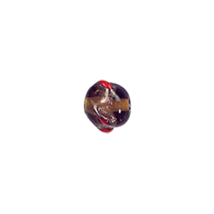 Twisted Gold band Lampworked Glass Beads 6140